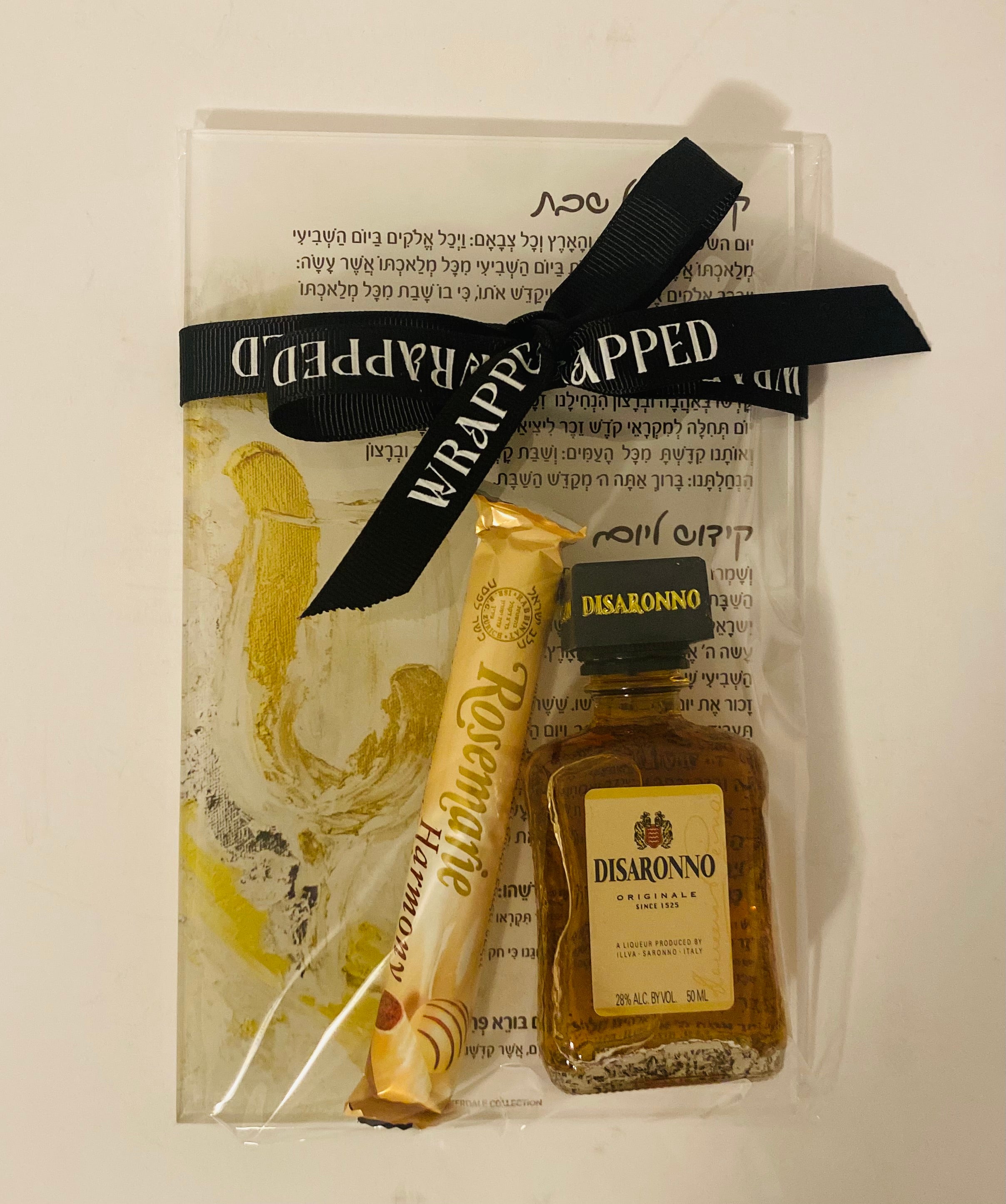 Kiddush card Mishloach manos