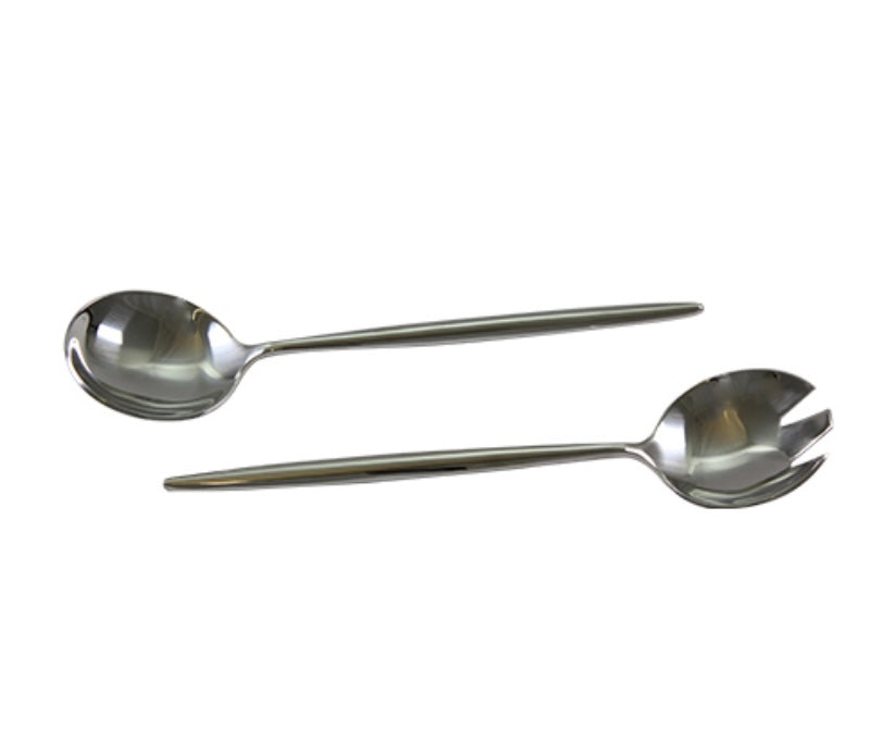 Tai Chi Silver Mirror Salad Servers