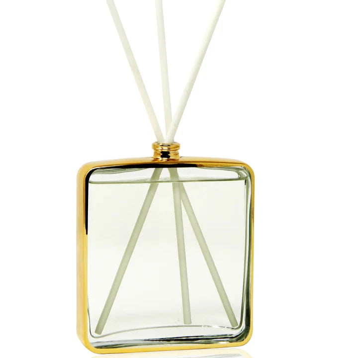 Gold Framed Square Shaped Diffuser, "Lily of the Valley" Scent