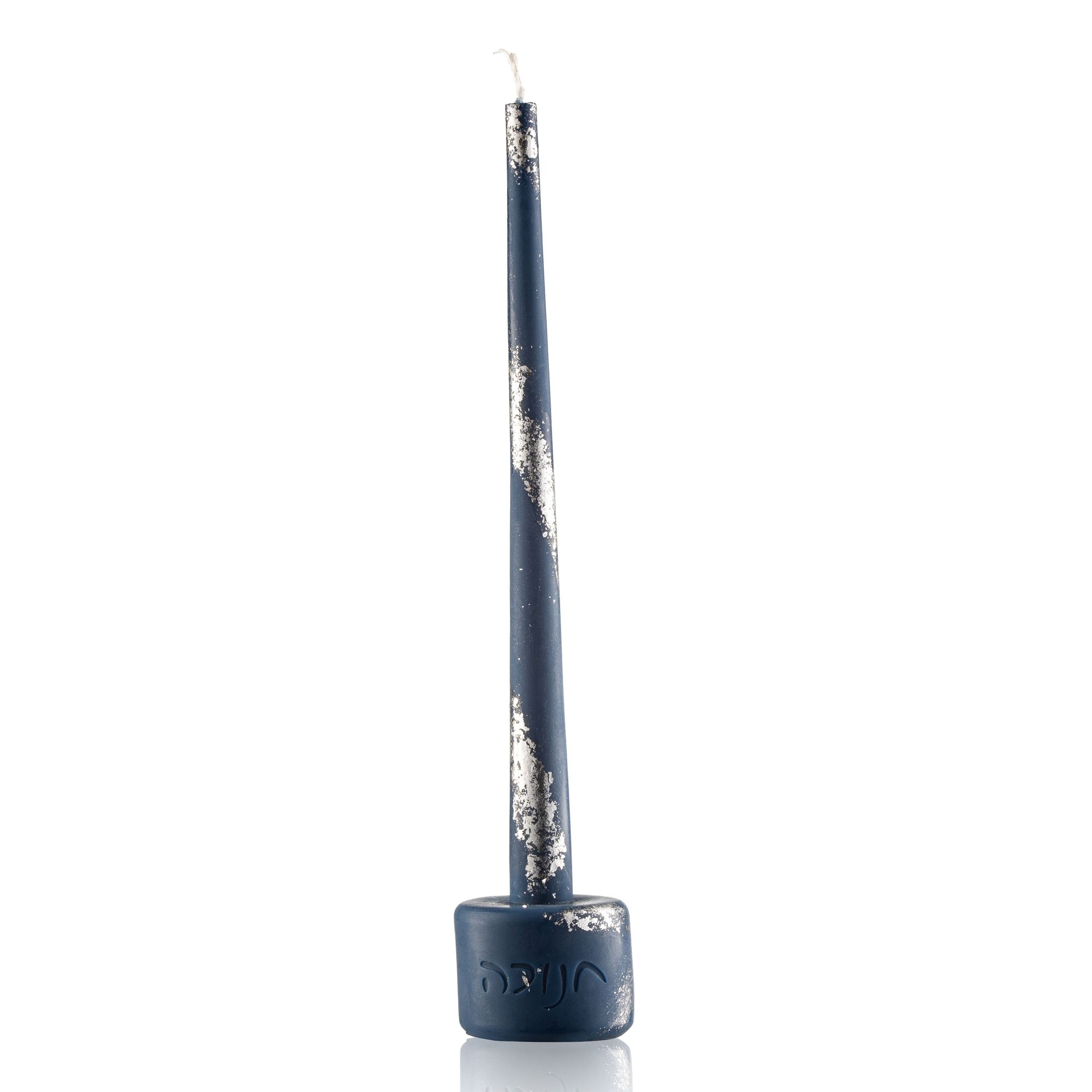 Silver and Blue 10" Chanukah Candle Lighter