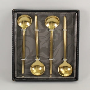 Tai Chi Gold Mirror Dessert Spoons – 4pc